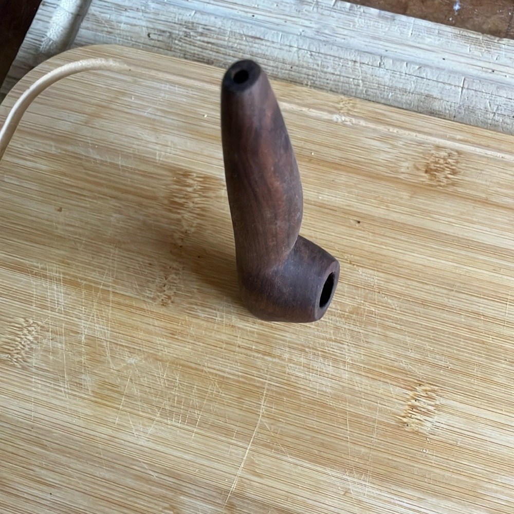 Handcrafted Pipe by The Bearded Buffalo - The Famous Ozark Mountain Folk Artist - Picture 2 of 4